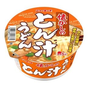 뉴터치 추억의 돈지루 우동 컵라면 95g
