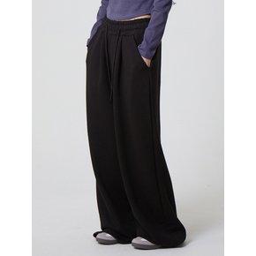 모어 와이드 스웨트팬츠 블랙_More Wide Sweat Pants Black