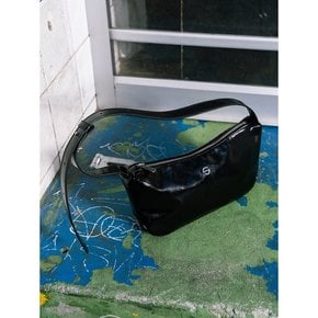 Groove middle bag - glossy black