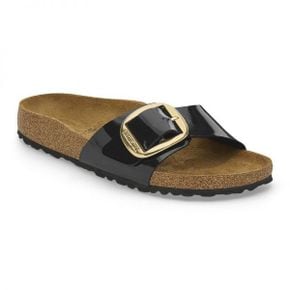 우먼 Birkenstock 마드리드 빅 버클 버코플로 패턴트 에나멜 - 패턴트 에나멜 Black/Go