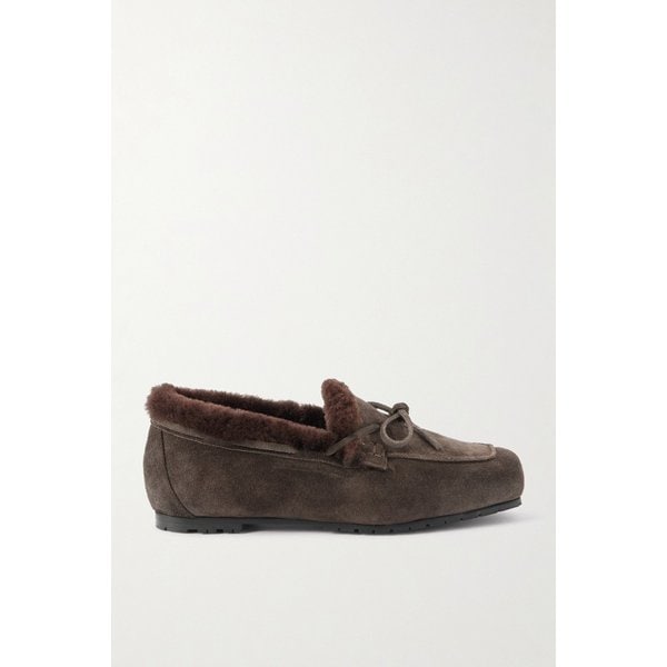 에이디 재스퍼 보우 디테일 시어링 라이닝 스웨이드 로퍼 46376663162907297