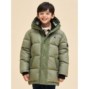 [30%OFF][BEANPOLE KIDS] 샤이니 덕다운 하프패딩  카키 (BI3X38U02H)