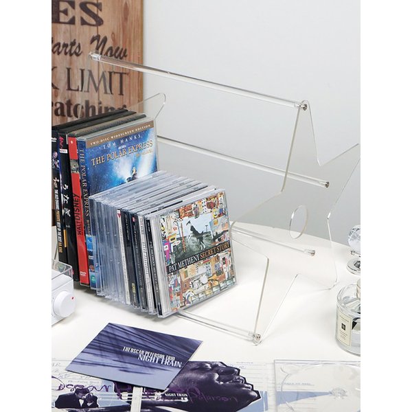 깔끔한 인테리어 투명 아크릴 앨범 DVD CD LP 정리함
