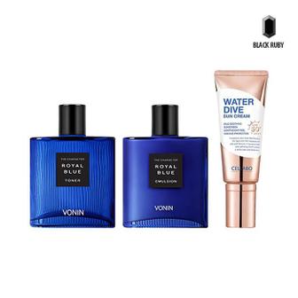 셀러허브 [보닌] 로열 블루 토너 140ml + 에멀전 140ml + 셀라보 선크림 시즌2 60g (S16606116)