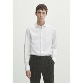 5090831 Massimo Dutti Formal shirt - white denim