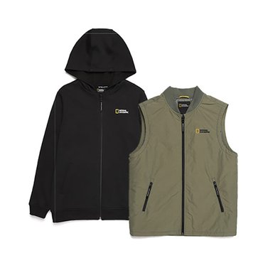 내셔널지오그래픽키즈 N211KJP020 디테쳐블 자켓 HAVANA KHAKI