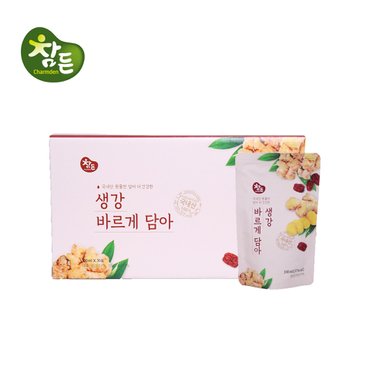 참든건강과학 참든 생강즙 생강 바르게 담아 100ml x 30포