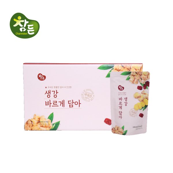 참든 생강즙 생강 바르게 담아 100ml x 30포