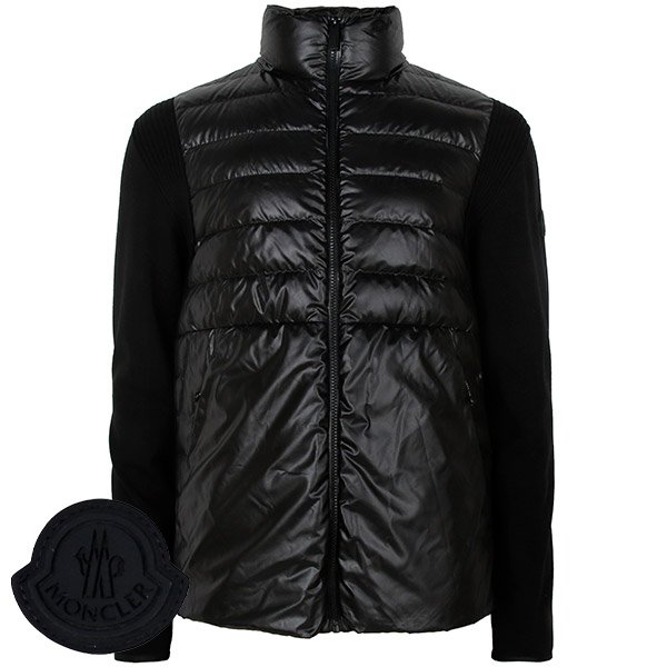 [부산점] 몽클레어 블랙 니트 믹스 구스 다운 집업 자켓 9B00009 M1232 999