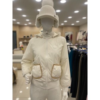 르꼬끄골프 [여주점] 여성 탈부착 후드 경량 패딩 점퍼 GQ322LBL92  CREM