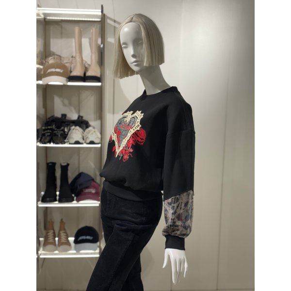 [파주점] 체크 배색 프린팅 티셔츠 (ER4OTL51)