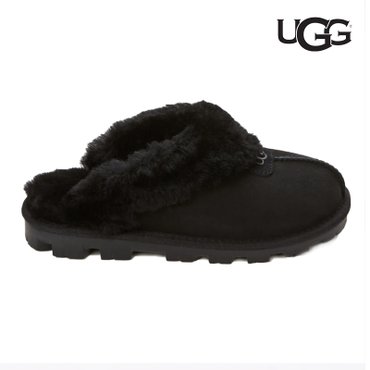  어그 UGG 여성 코케트 양털 슬리퍼 블랙 5125BLK