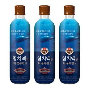 백설/참치액 액젓 진더풍부한맛500G X 3개