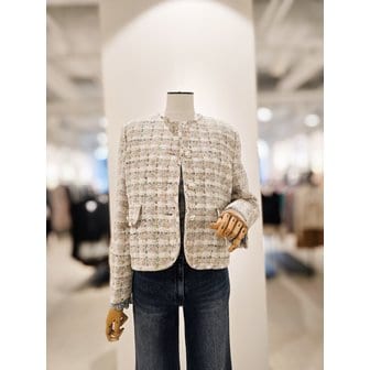 아이잗컬렉션 [파주점] [더아이잗컬렉션페미닌 골드 버튼 트위드 자켓 CR3A0JK841