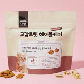냥쌤 고양이 훈련 간식 교감트릿 헤어볼 케어 49g