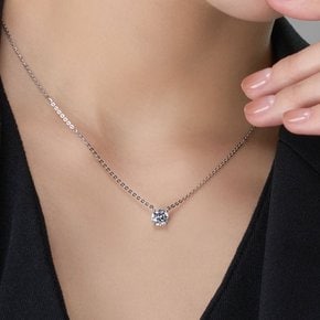 18K 1캐럿 랩 다이아몬드 목걸이 4프롱 (감정서 미제공)