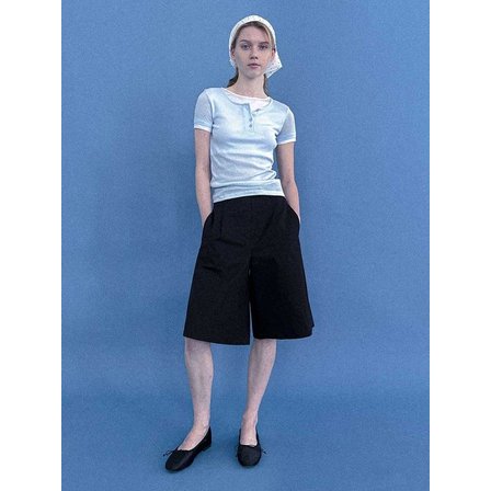 스튜디오 솔트 [25 SUMMER][SALT Label] KOTO BERMUDA PANTS_BLACK