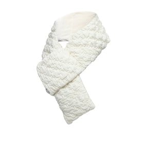 정상가 75000원 공용 셔링 퀼티드 목도리 (Cream) (YUW23Z04W6)_GNYP