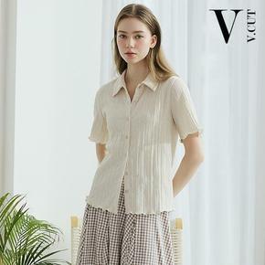 [런칭가59,900원→2만원↓] 브이컷 26SS 썸머 크링클 셔츠 3종