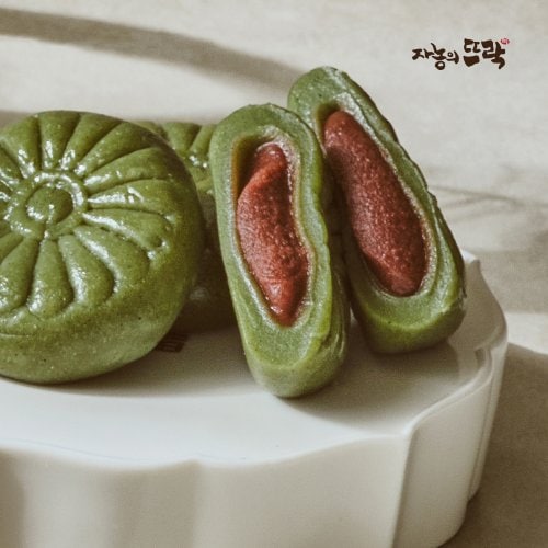 자농의뜨락 쑥앙꼬절편 1kg (65g x16개입) 개별포장 아침대용