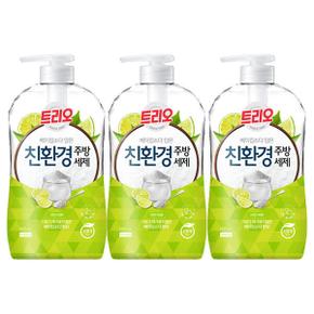 트리오 담은 주방세제, 베이킹 라임, 680ml, 3개