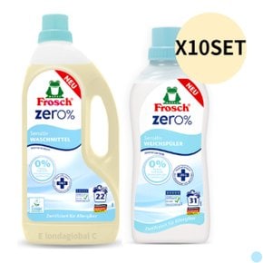 프로쉬 민감성 세탁세제 1.5L+섬유유연제 750ml X20