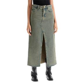 Long skirt J1477 SHITAKE