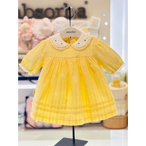 [압소바 백일돌조카선물] 마엘르 7부 원피스(A2125108)노랑(25년봄신상)