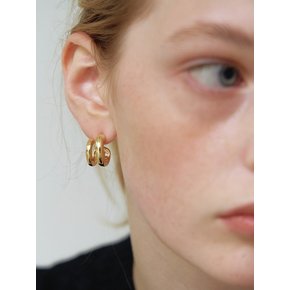 Two Line Ring Earrings