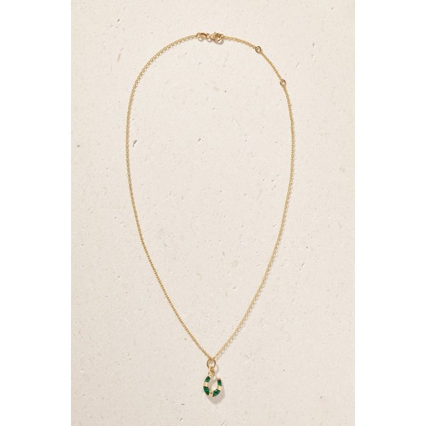 파운드레 홀스슈 18K 골드 말라카이트 목걸이 46376663162956554