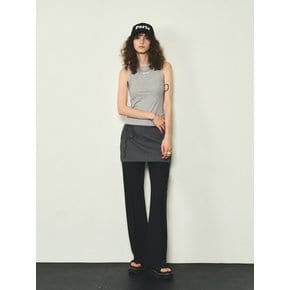 Slim Boot-cut Pants_CTB521(Black)