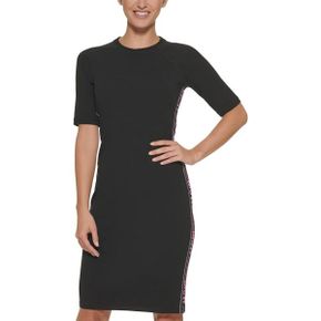 3709429 DKNY Flip Logo Tape Bodycon Dress