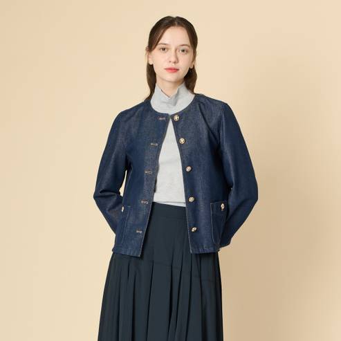 BCBG 라운드 데님 자켓 B4F8J110