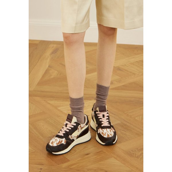 오트리 리윌윈드 로우 가죽 트리밍 프린트 소가죽 스니커즈 46376663162980784