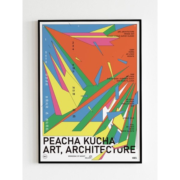 인테리어 아트 포스터 _ PEACHA KUCHA (A1 5070 A2 A3 size)