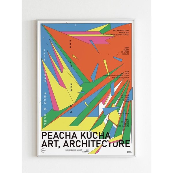 인테리어 아트 포스터 _ PEACHA KUCHA (A1 5070 A2 A3 size)