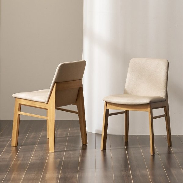 안목 온유 A88 가죽 원목 식탁 의자 [착불]