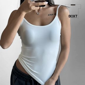 스판 끈나시 크롭탑 이너 레이어드 요가복 kd414
