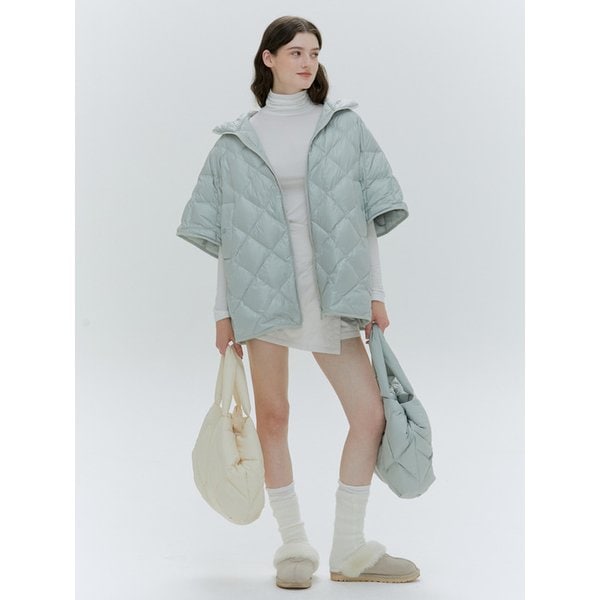 (5차 리오더) OVERFIT QUILTED GOOSE DOWN PONCHO [4COLORS]