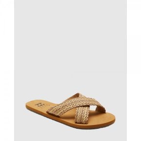 4376041 Billabong Akela Slide Sandals For Women - NATURAL