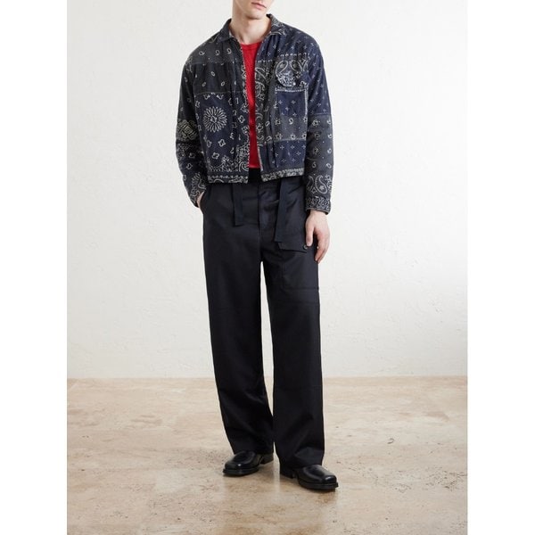 리버시블 반다나 프린트 코튼 플란넬 재킷 46376663162925147