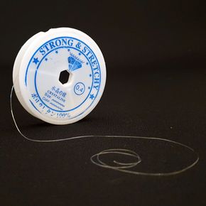 비즈키링 팔찌만들기 우레탄줄 투명 0.4mm