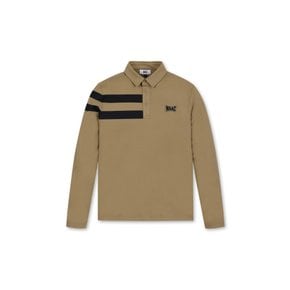 WAAC(왁골프)Men WAACKY Stripe Point Fleece LS Polo_WMTBW24703BRX