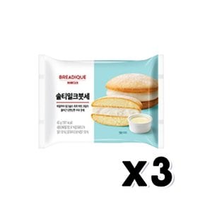 브레디크 솔티밀크붓세 베이커리빵 43g x 3개