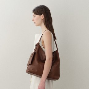 Pulpy hobo bag cinammon brown