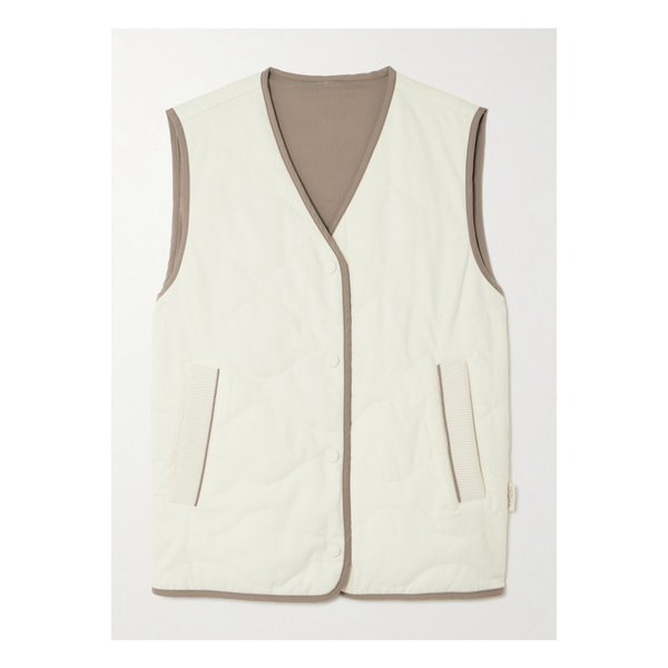 발리 로리 리버서블 퀼팅 플란넬 트윌 베스트 토프 46376663162899194