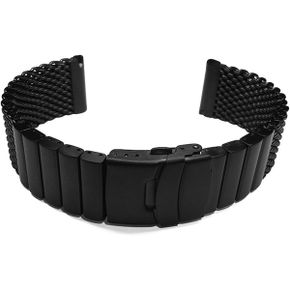 미국 스와치 시계줄 밴드 22mm TIMEWHEEL Heavy 스테인리스 스틸 PVD Wire Mesh Bracelet 워치