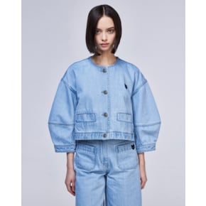 [파주점] [송지오우먼]지제로 카라리스 커브 데님 자켓 라이트 블루 WH2JP830LB