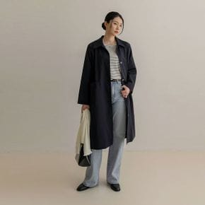 스딘 싱글 카라 롱 바바리 코트_P420051738