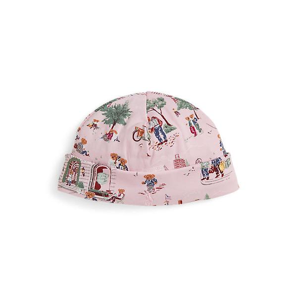 랄프 로렌 베이비 여아 폴로 베어 코튼 인터로크 비니(CWPOHGSFJ420042999)